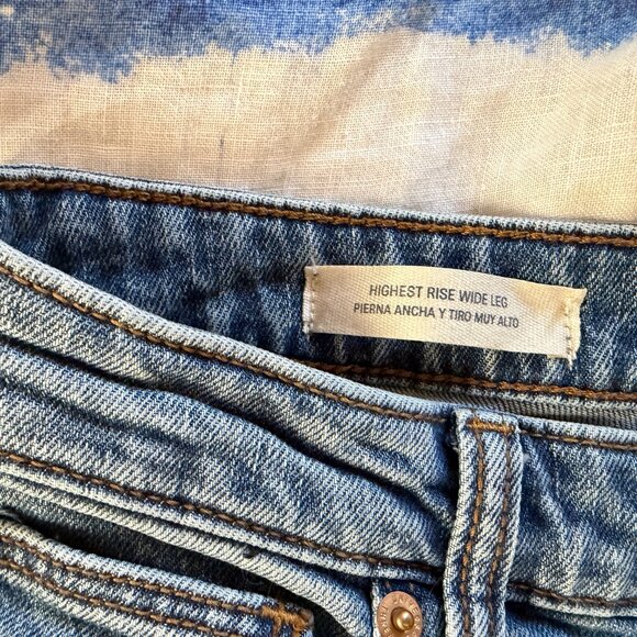 Universal Thread High-waisted Wide Leg Carpenter Work Jeans 14/32R - Picture 7 of 14